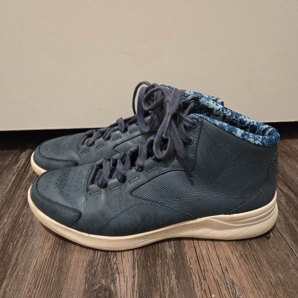 Under Armour Women's Charged Luxe Blue Leather Shoe - Size 7 - Picture 3 of 6